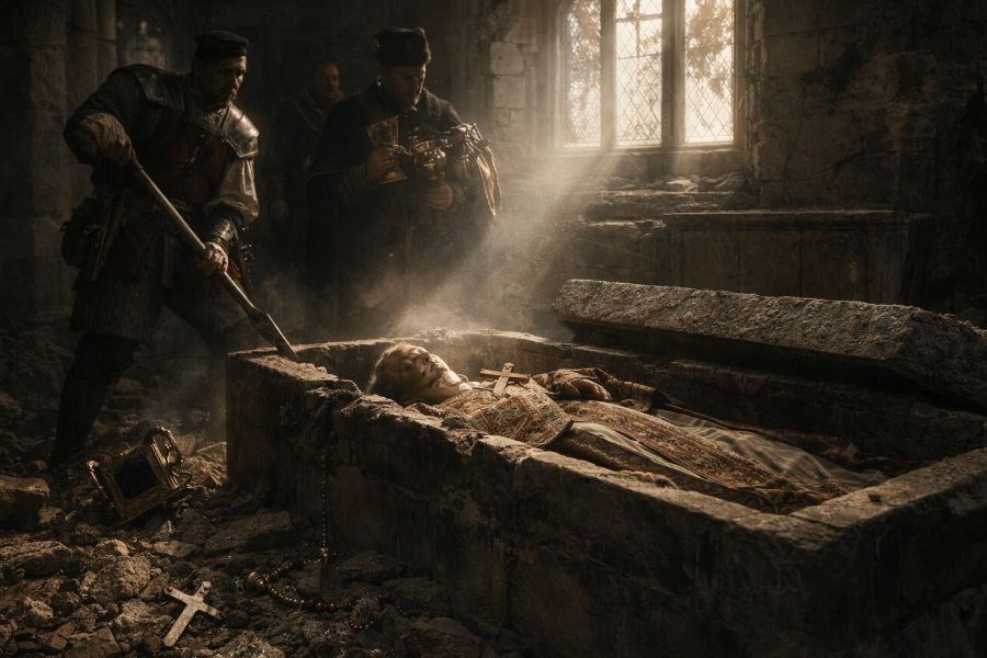Profanação Anglicana dos Túmulos Católicos